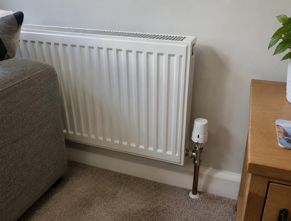 Radiator and heating pipework